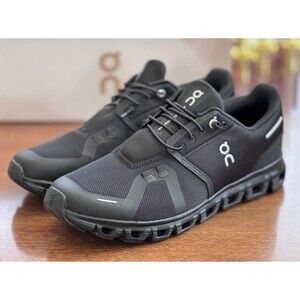 On Cloud 6 Running Shoes Black/Black Men’s Size 10